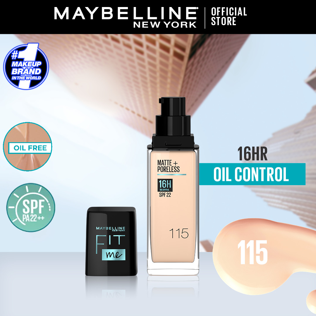 MAYBELLINE PRIMER FIT ME FOUNDATION MATTE & PORELESS SPF 115