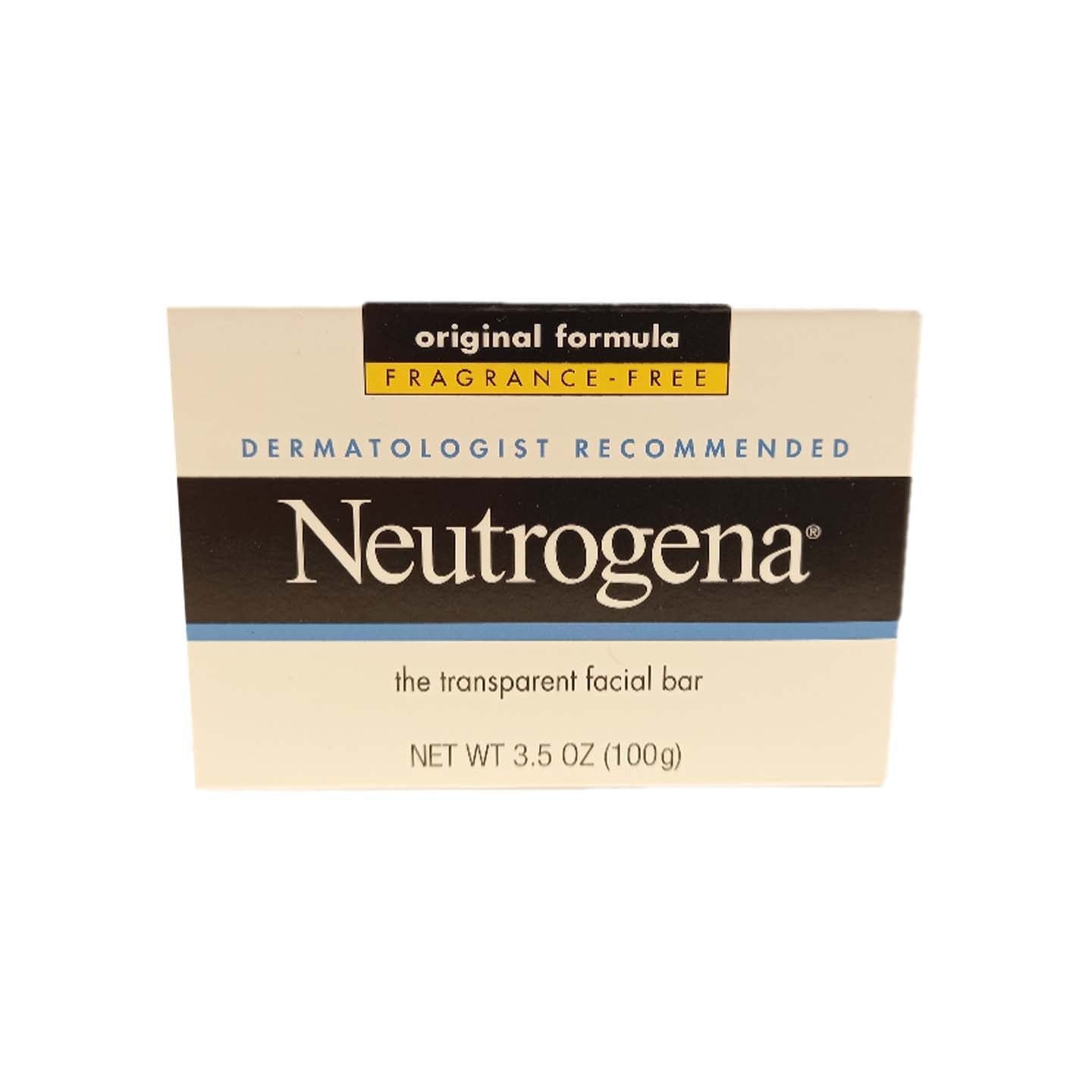 NEUTROGENA SOAP TRANSPARENT FACIAL FRAGRANCE FREE 100 GM