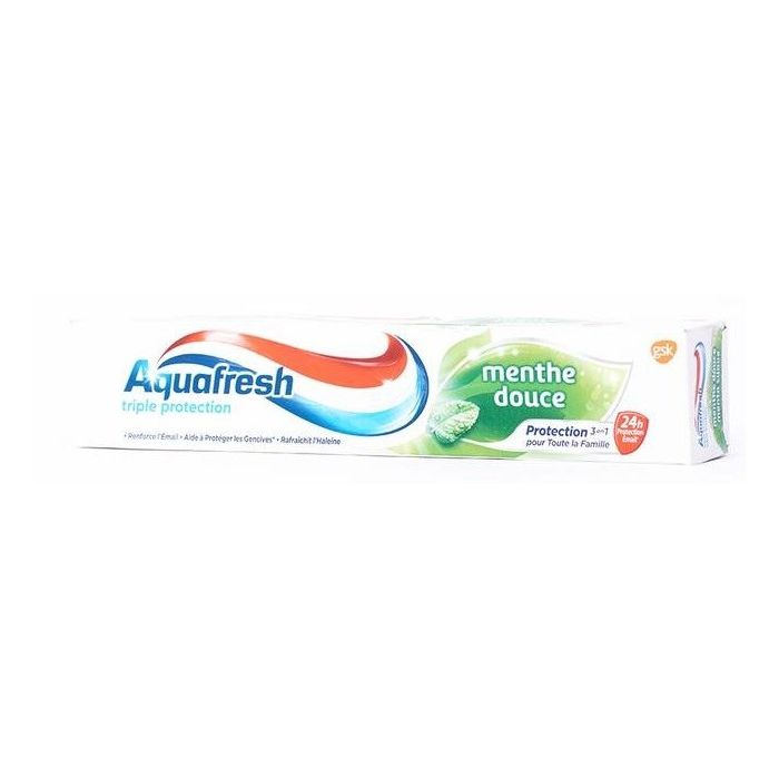 AQUAFRESH TOOTH PASTE MENTHE DOUCE 3IN1 24H 75 ML