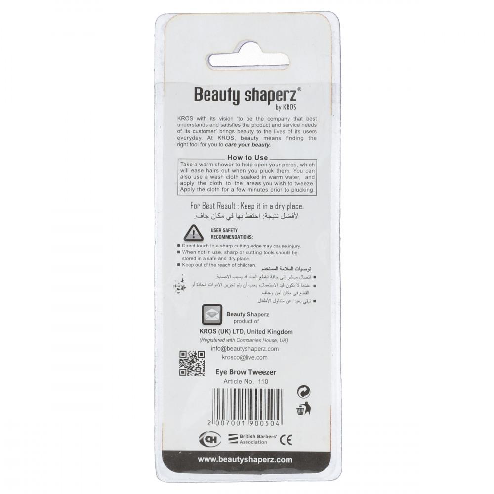 KROS BEAUTY SHAPERZ Â EYE BROW TWEEZER #110 Â PC