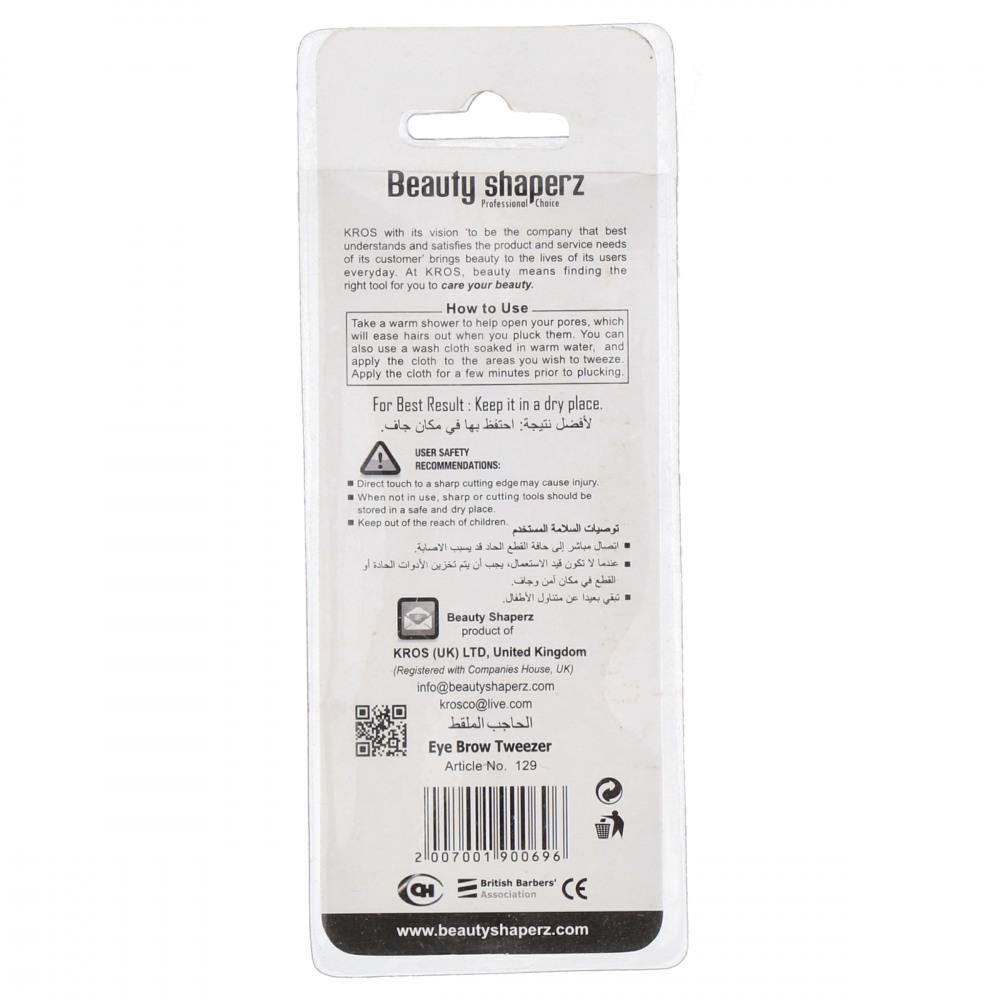 KROS BEAUTY SHAPERZ EYE BROW TWEEZER 129