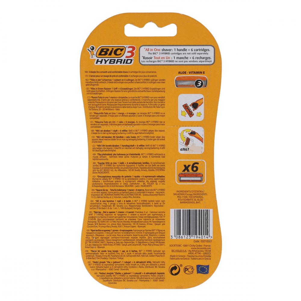 BIC RAZOR HYBRID 3 X6 PC