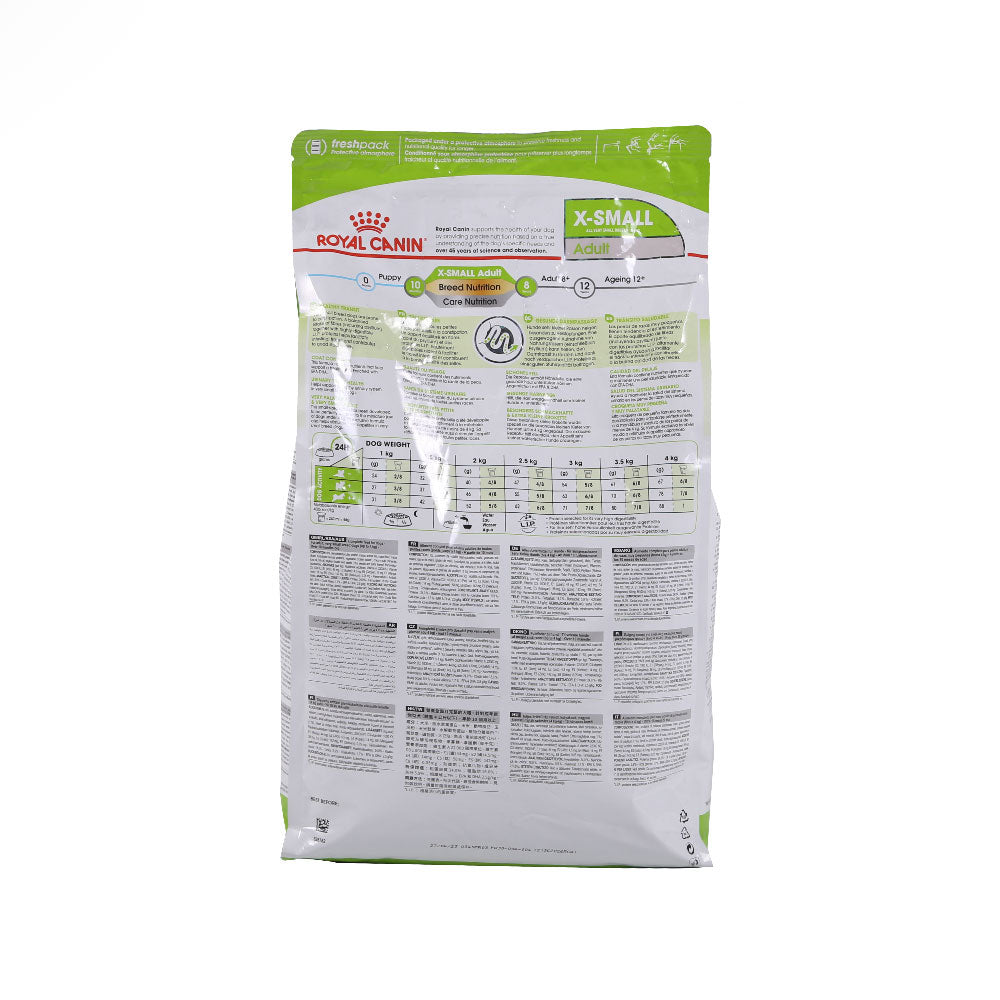 ROYAL CANIN DOG FOOD ADULT X-SMALL 3 KG BASIC