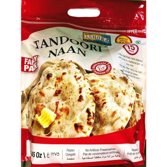 ARSALANS WORLD FOOD MARKET Ashoka Tandoori Naan Plain FP