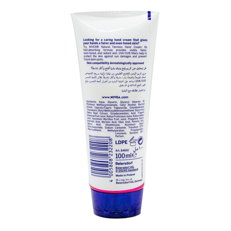 NIVEA HAND CREAM NATURAL FAIRN ESS 100 ML