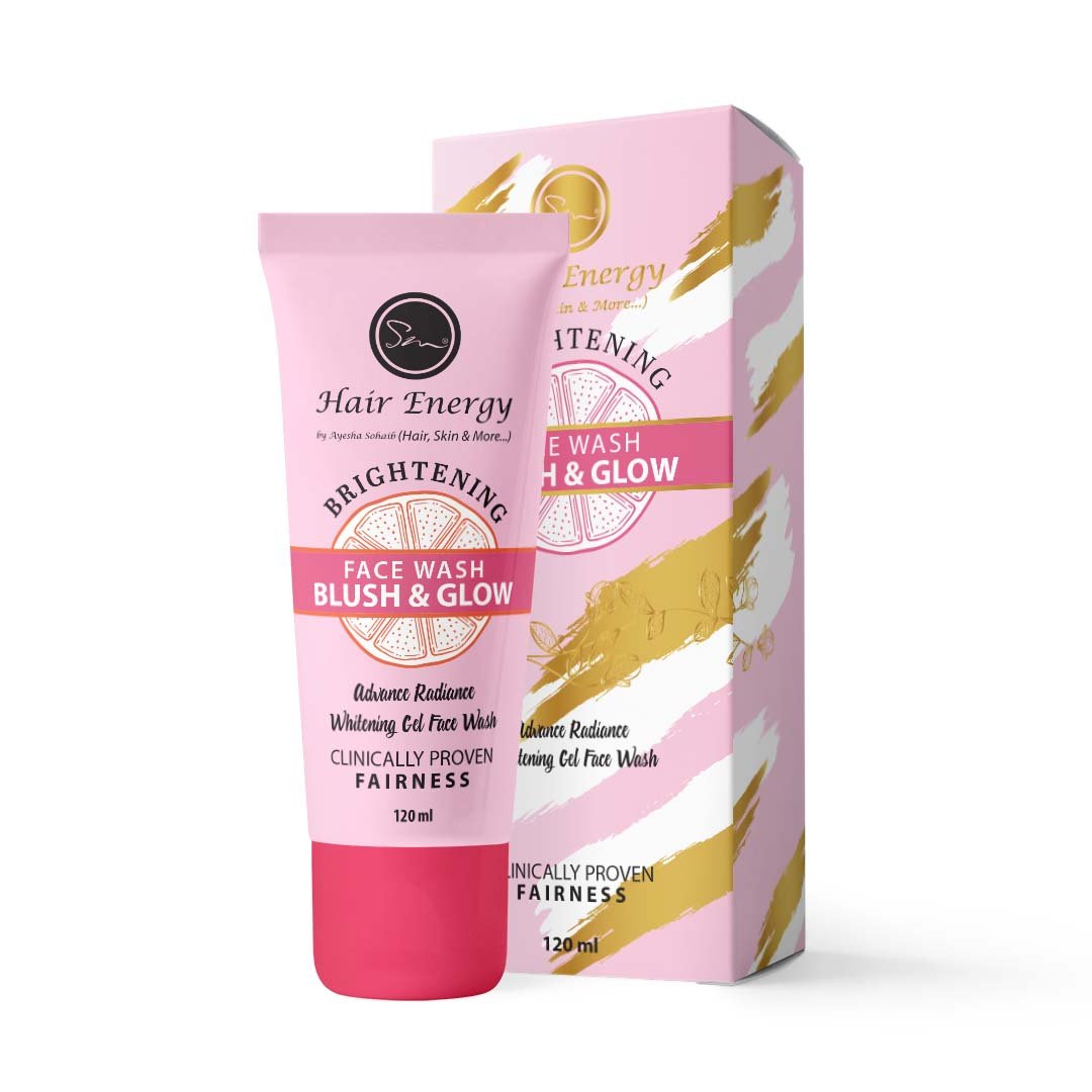 Hair Energy Brightening Face Wash Blush & Glow 120 Ml