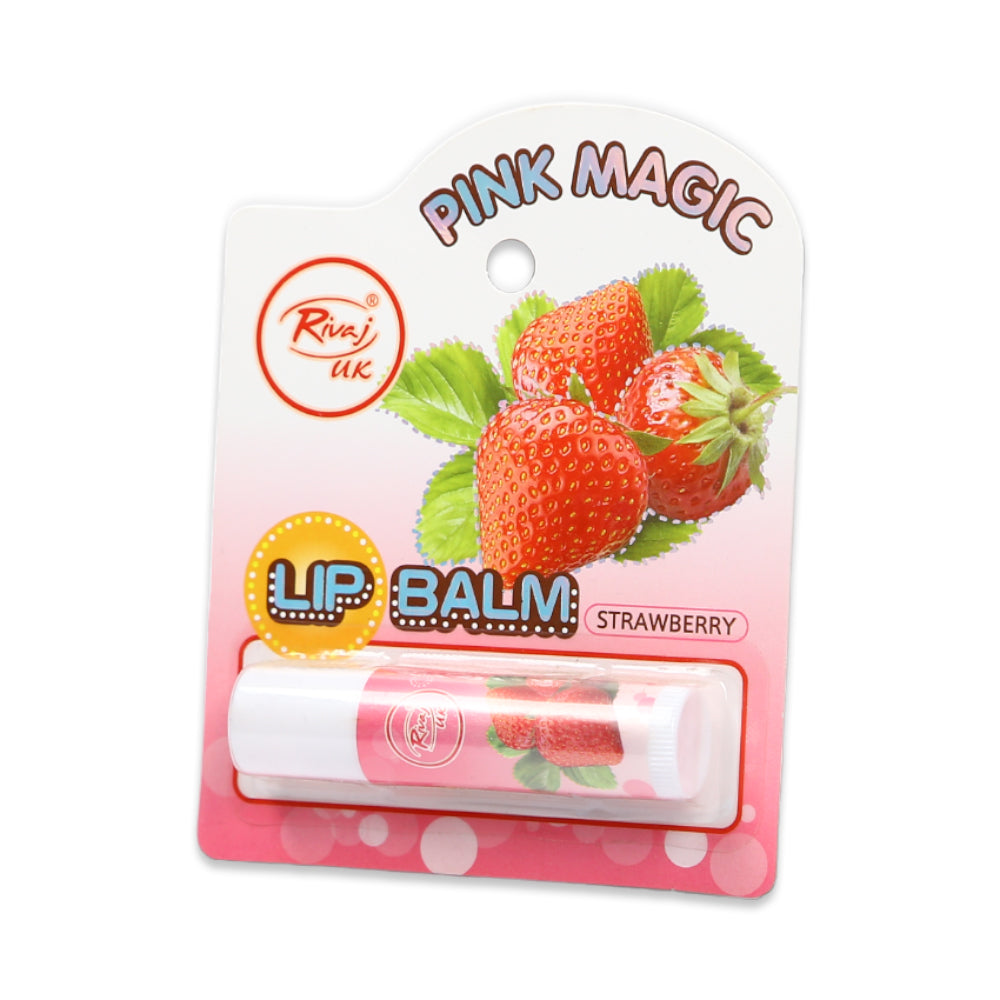 RIVAJ LIP BALM STRAWBERRY PINK 2 GM