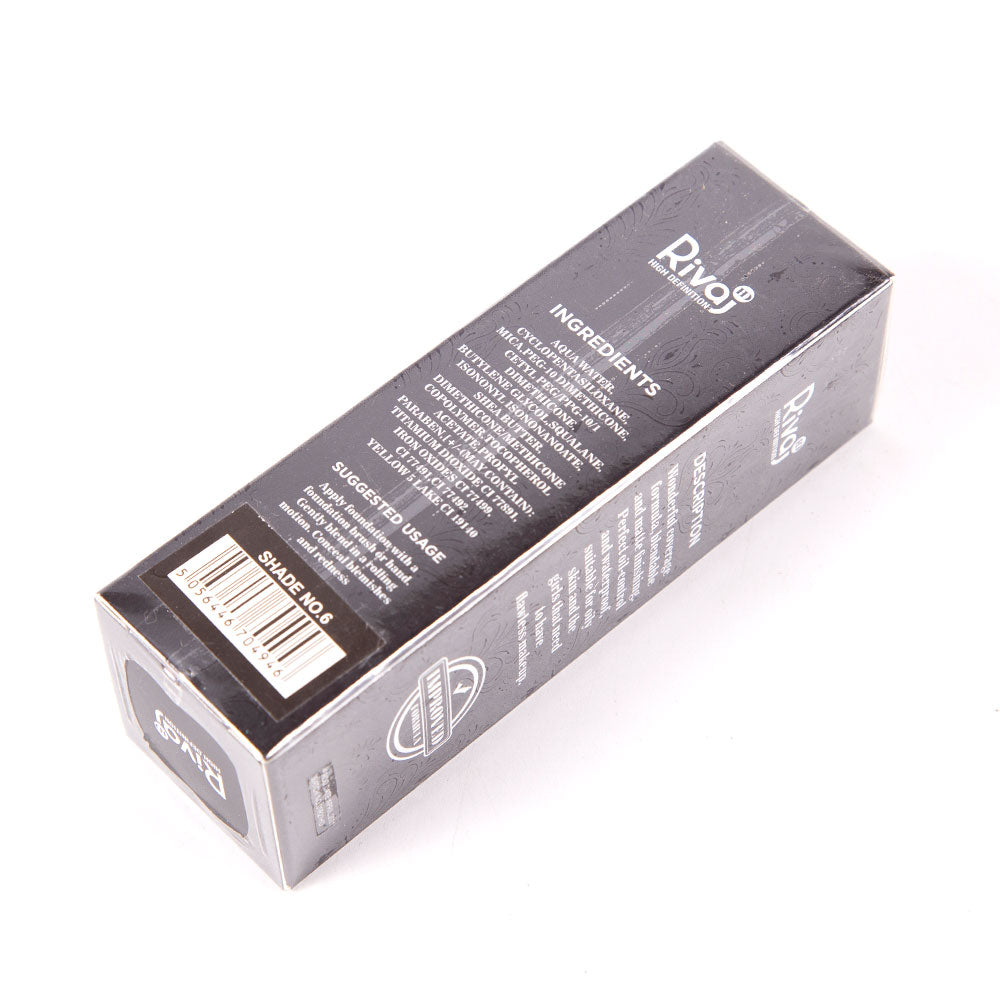 RIVAJ HD MATTE COVERAGE FOUNDATION NO.6