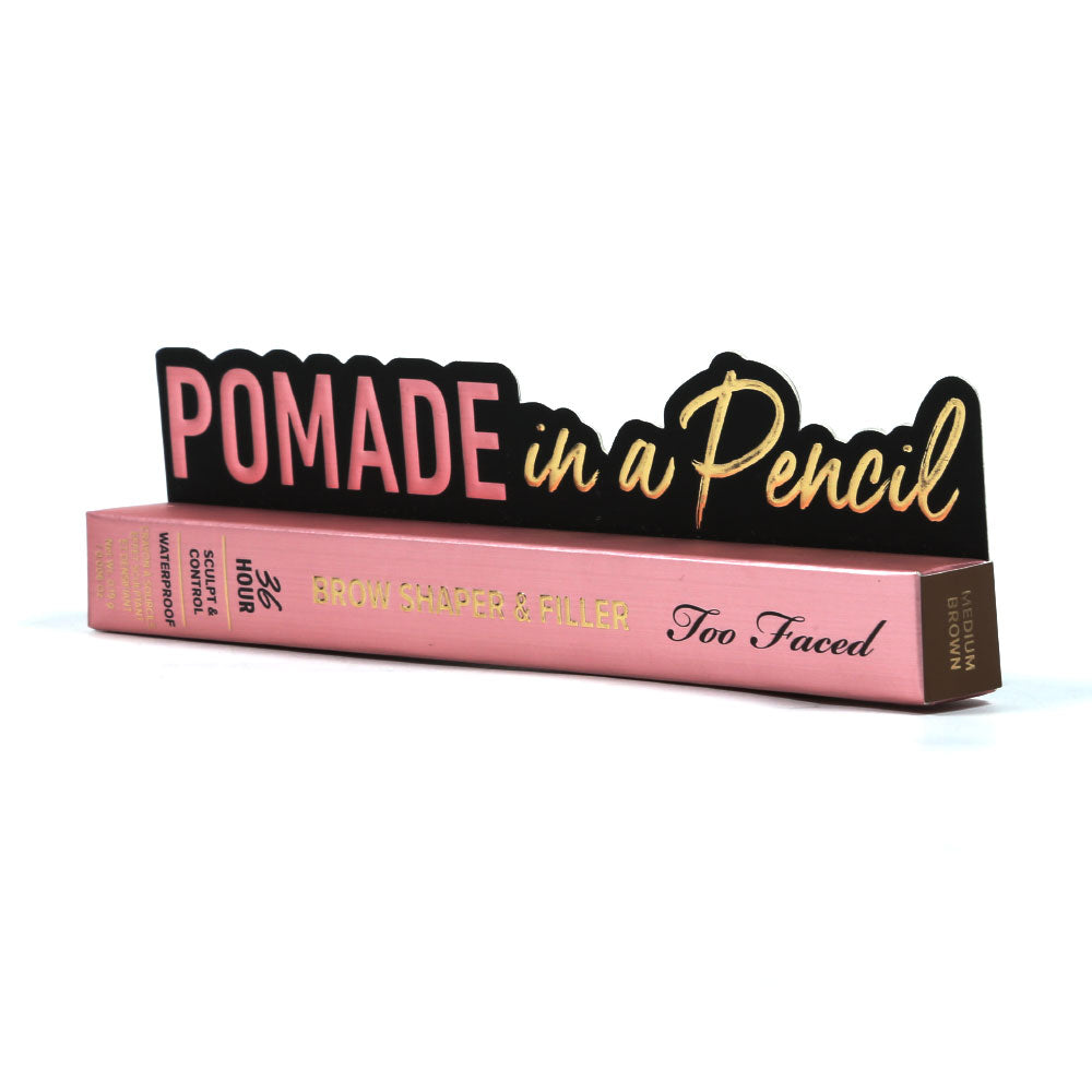 TOO FACED BROW SHAPER & FILER WATERPROOF MEDIUM BROWN 0.19 G