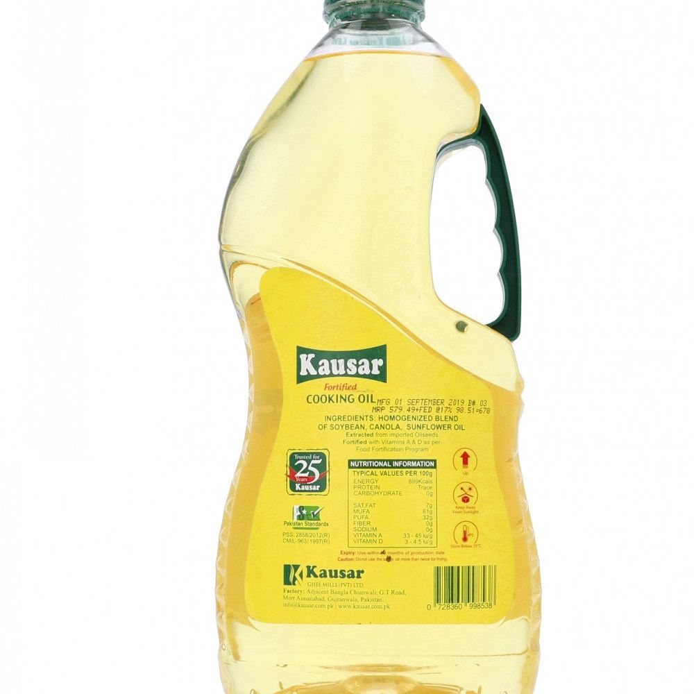 KAUSAR COOKING OIL BOTTLE 3 LTR