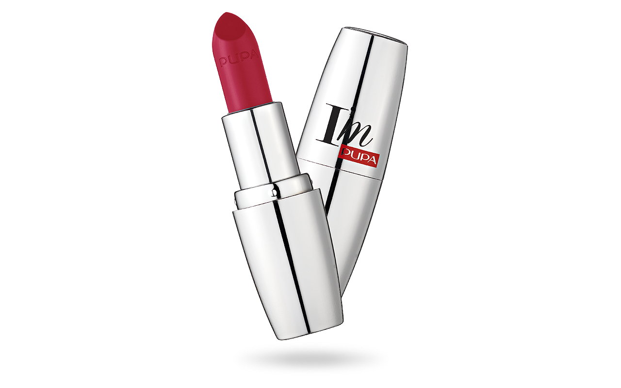 PUPA I M PURE COLOR LIPSTICK ABSOLUTE SHINE HOT RUBY