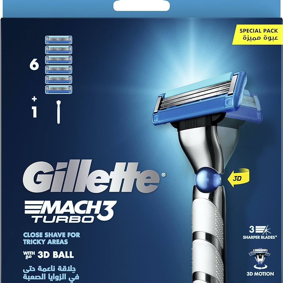 GILLETTE MACH 3 TURBO H+6