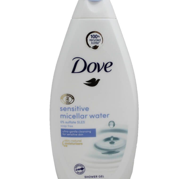 DOVE SHOWER GEL SENSITIVE SKIN MICELLAR WATER 500 ML