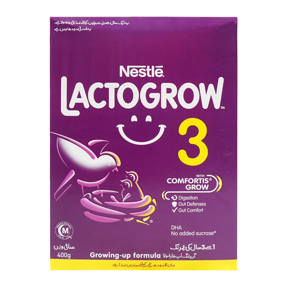 NESTLE LACTOGROW 3 MILK POWDER GENTLE GROW 400 GM