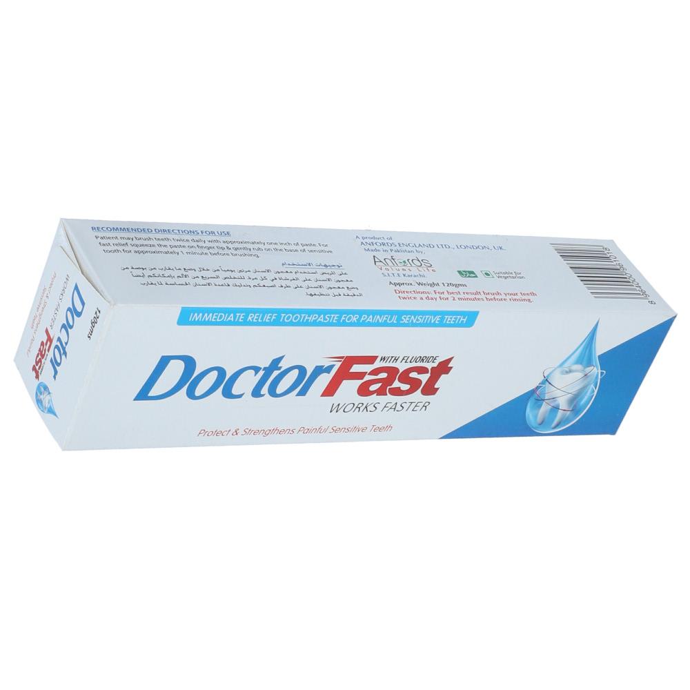 DOCTOR FAST TOOTH PASTE WORK FASTER WITH FLUORIDE 120 GM