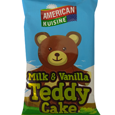 AMERICAN KUISNIE TEDDY CAKE MILK & VANILLA 28GM