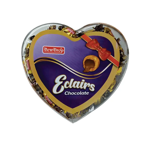 MINI CRYSTAL HEART ECLAIRS CHOCOLATE 200 GM