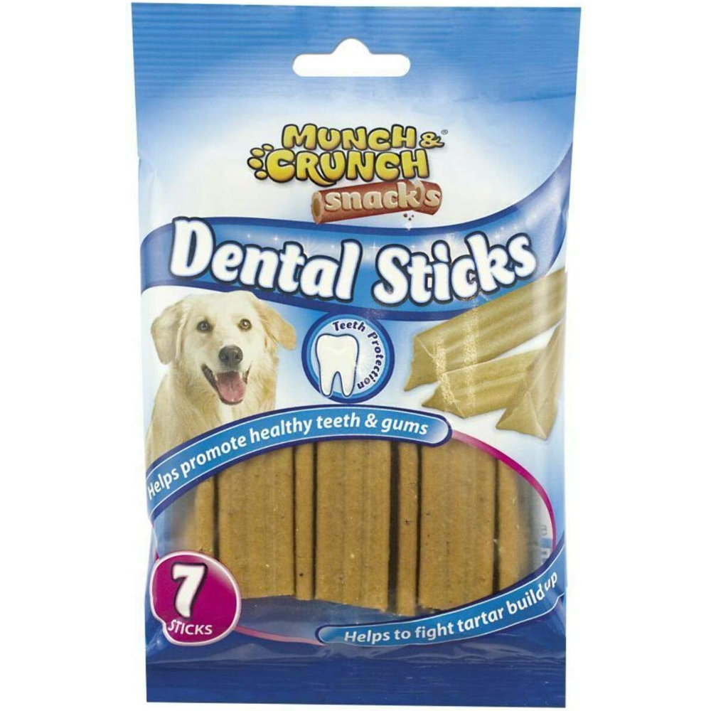 MUNCH & CRUNCH DOG TREATS DENTAL STICKS 7PC 180 GM