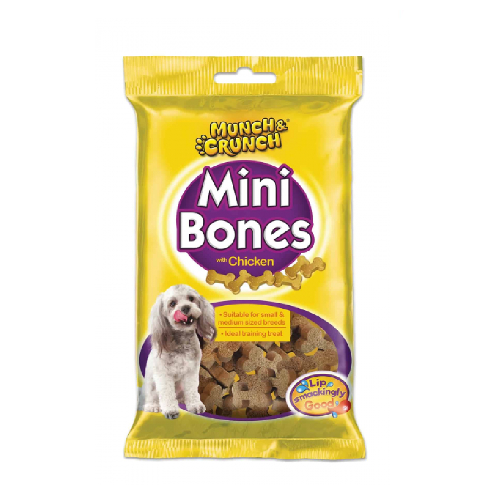 MUNCH & CRUNCH MINI BONES WITH CHICKEN 140 GM