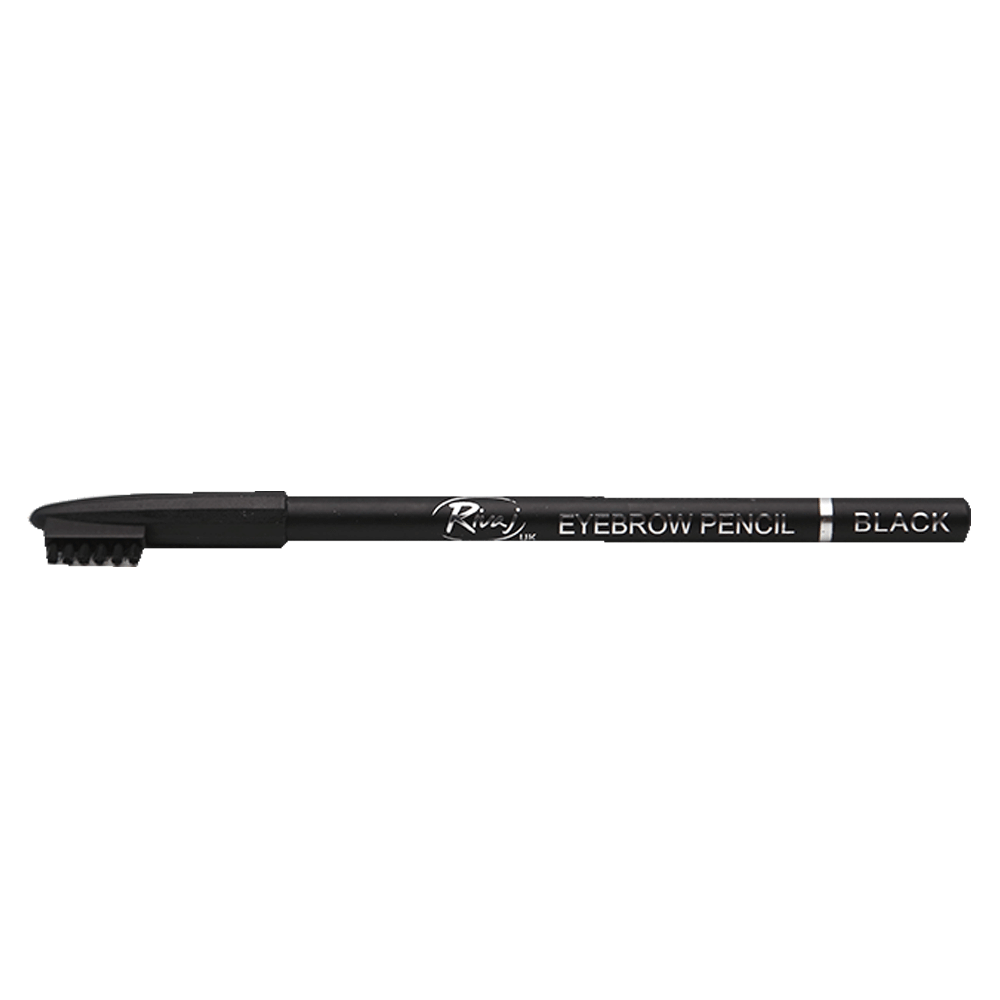 RIVAJ EYEBROW PENCIL WITH COMB (BLACK)