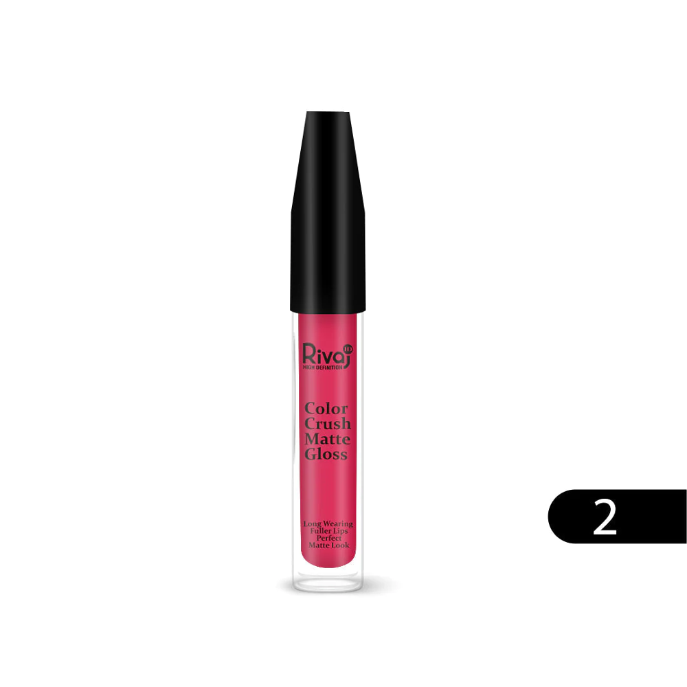 RIVAJ HD COLOR CRUSH MATT LIPGLOSS NO.2