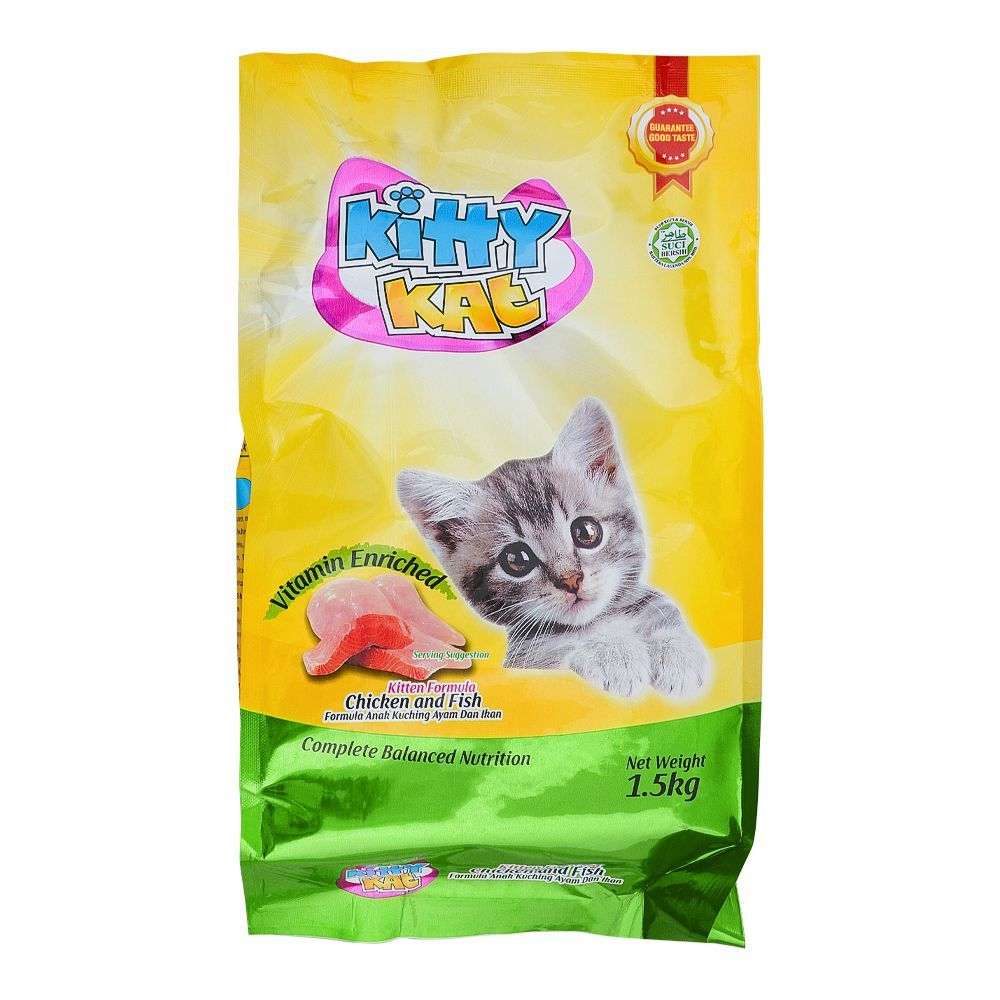 KITTY KAT CHICKEN AND FISH VITAMIN ENRICHED 1.5KG