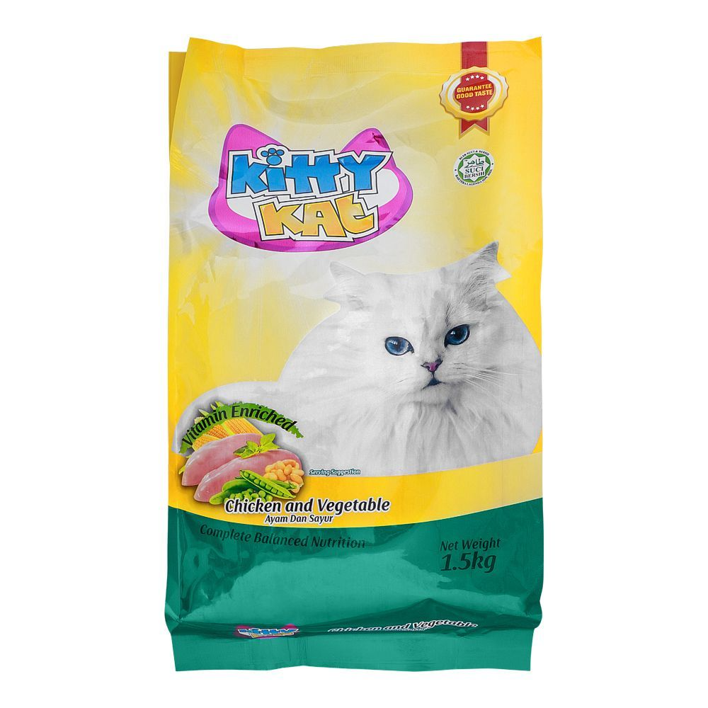 KITTY KAT CHICKEN AND VEGETABLE VITAMIN ENRICHED 1.5KG