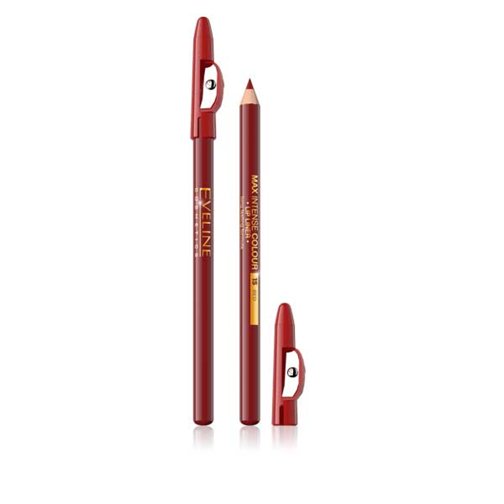 EVELINE MAX INTENSE COLOUR LIP LINER NO 15 RED