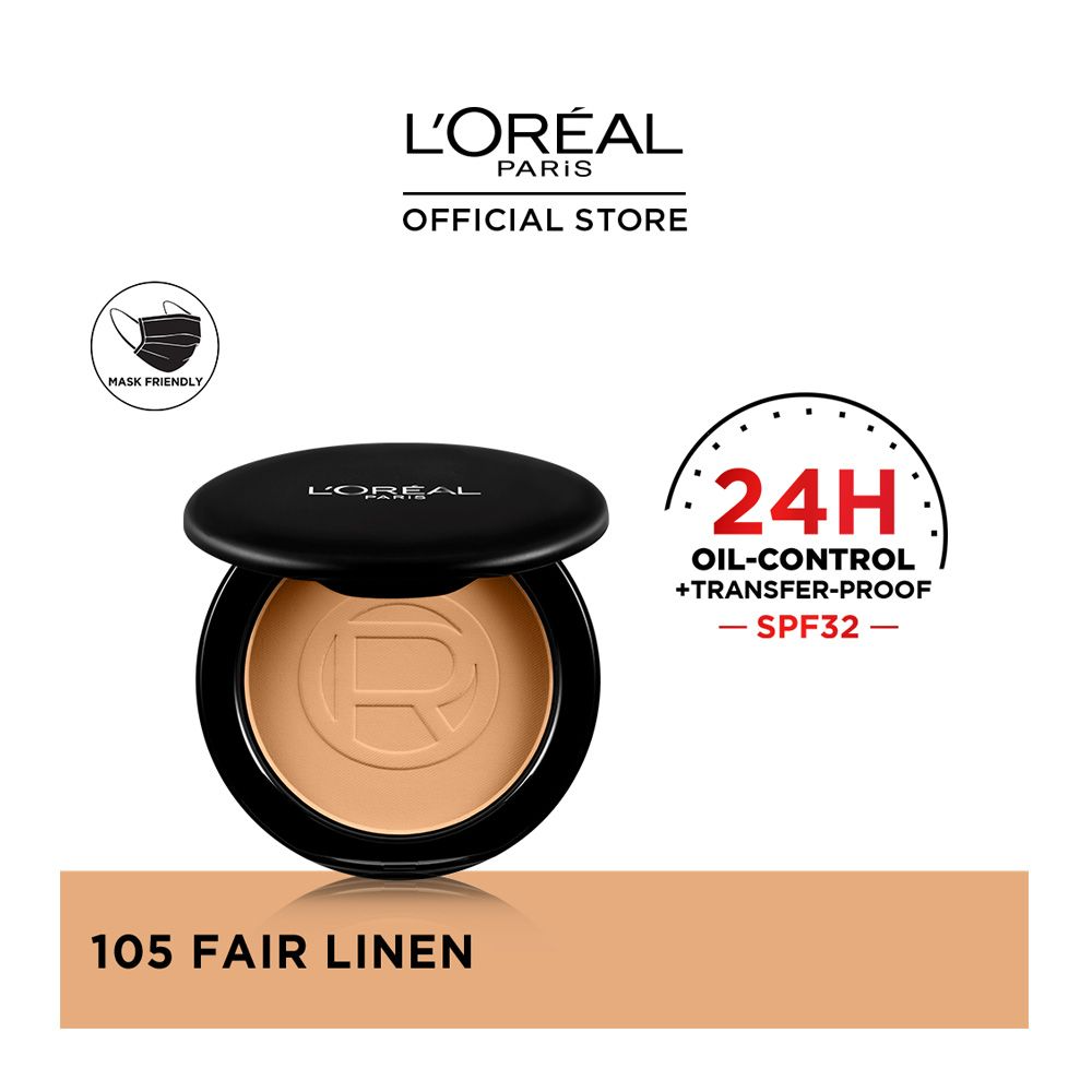 LOREAL INFALLIBLE OIL KILLER POWDER SPF32 105 FAIR LINEN