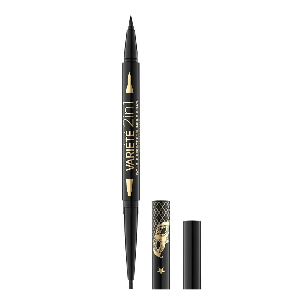 EVELINE VARIETE 2IN1 DOUBLE EFFECT EYELINER & PENCIL WP