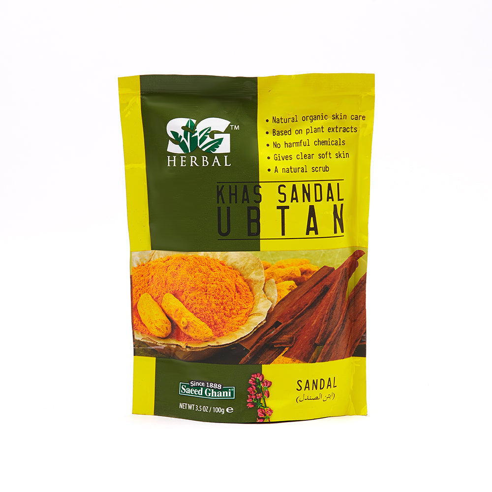 SAEED GHANI KHAS SANDAL UBTAN POUCH 100GM
