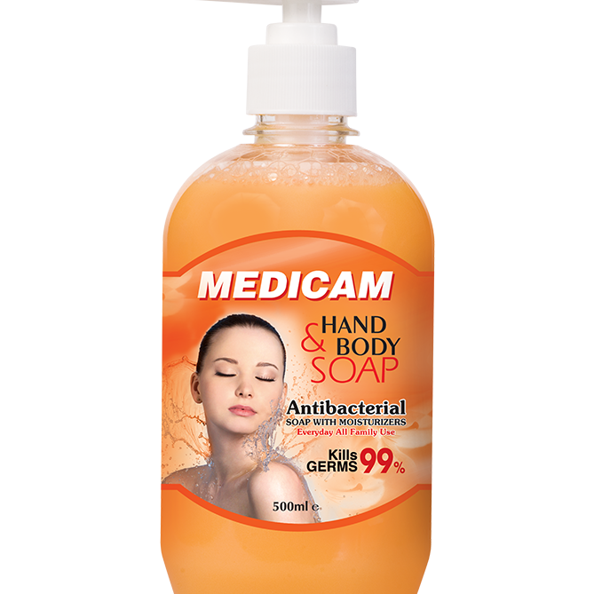 MEDICAM HAND BODY SOAP ANTIBACTERIAL 500 ML