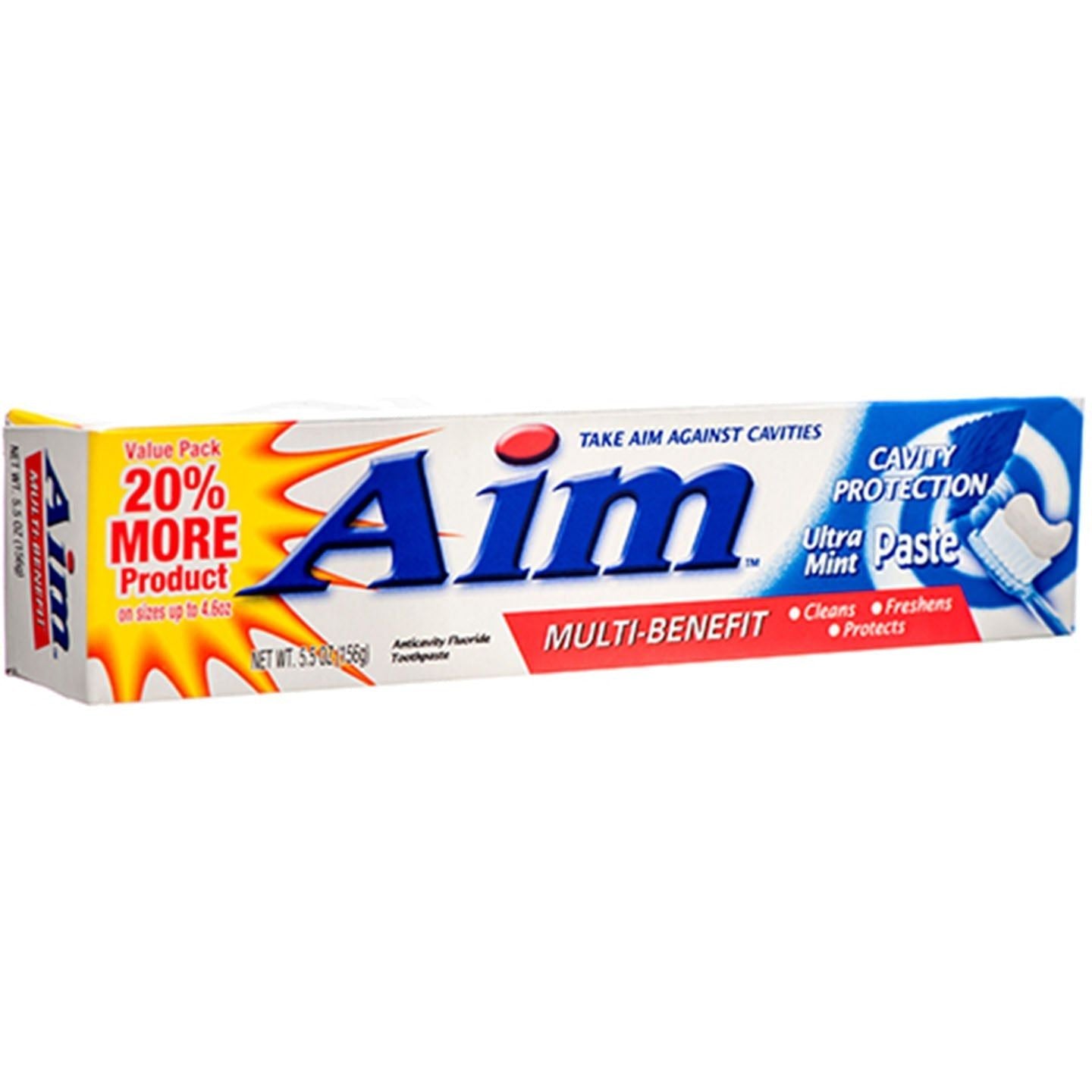 AIM TOOTH PASTE CAVITY PROTECTION ULTRA MINT 156 GM BASIC