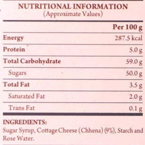 Haldiram's White Rasbhari