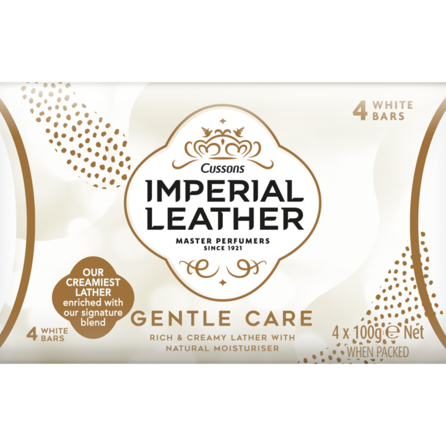IMPERIAL LEATHER SOAP GENTLE CARE 4 PACK 100 GM
