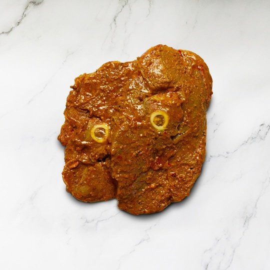 Marinated Halal Lamb Leg Steak (With Bone) - Pack of 2