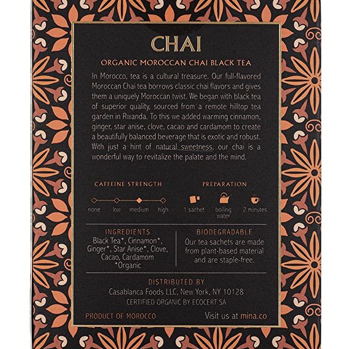 Mina Chai Organic Moroccan Chai Black Tea
