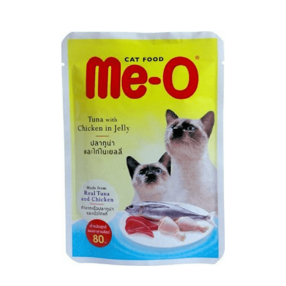ME-O CAT FOOD ADULT TUNA CHICKEN JELLY 80 GM