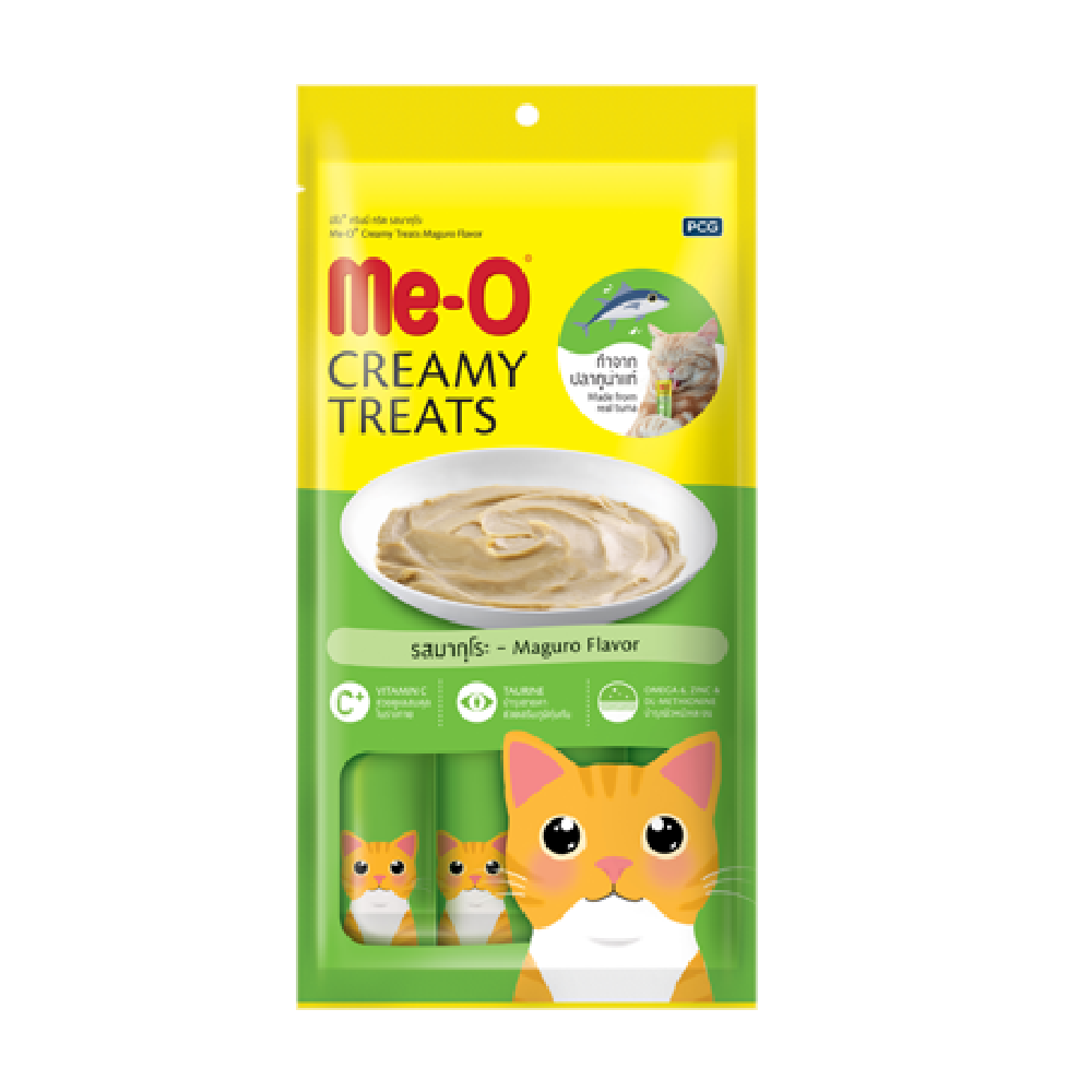 ME-O CAT FOOD CREAMY TREATS FLAVOR MAGURO 4X15 GM