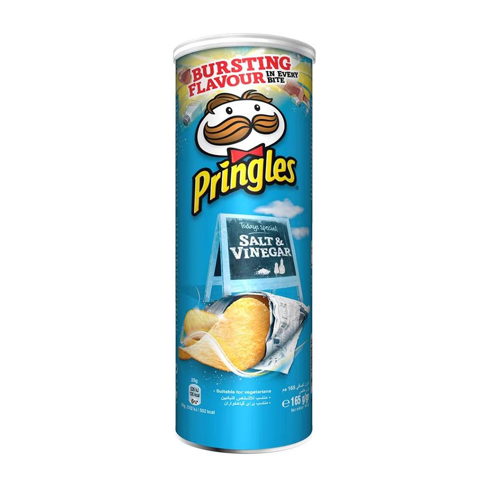 PRINGLE CHIPS SALT & VINEGAR 165 GM
