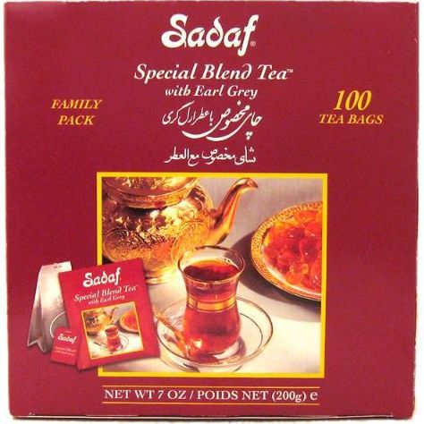 Sadaf Special Blend Tea with Earl Grey (100 Tea Bags)