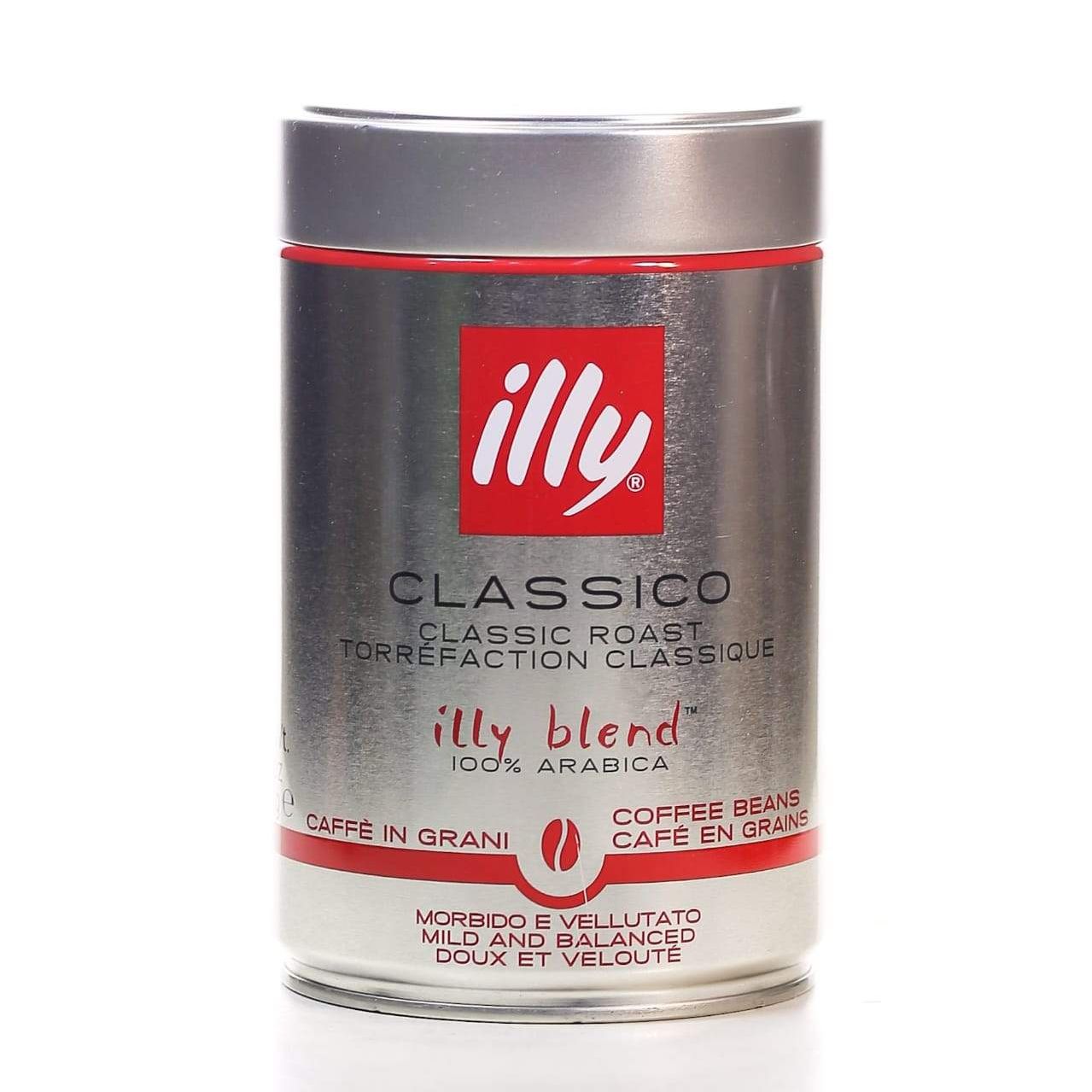 ILLY BLEND COFFEE BEANS CLASSICO TIN 250 GM