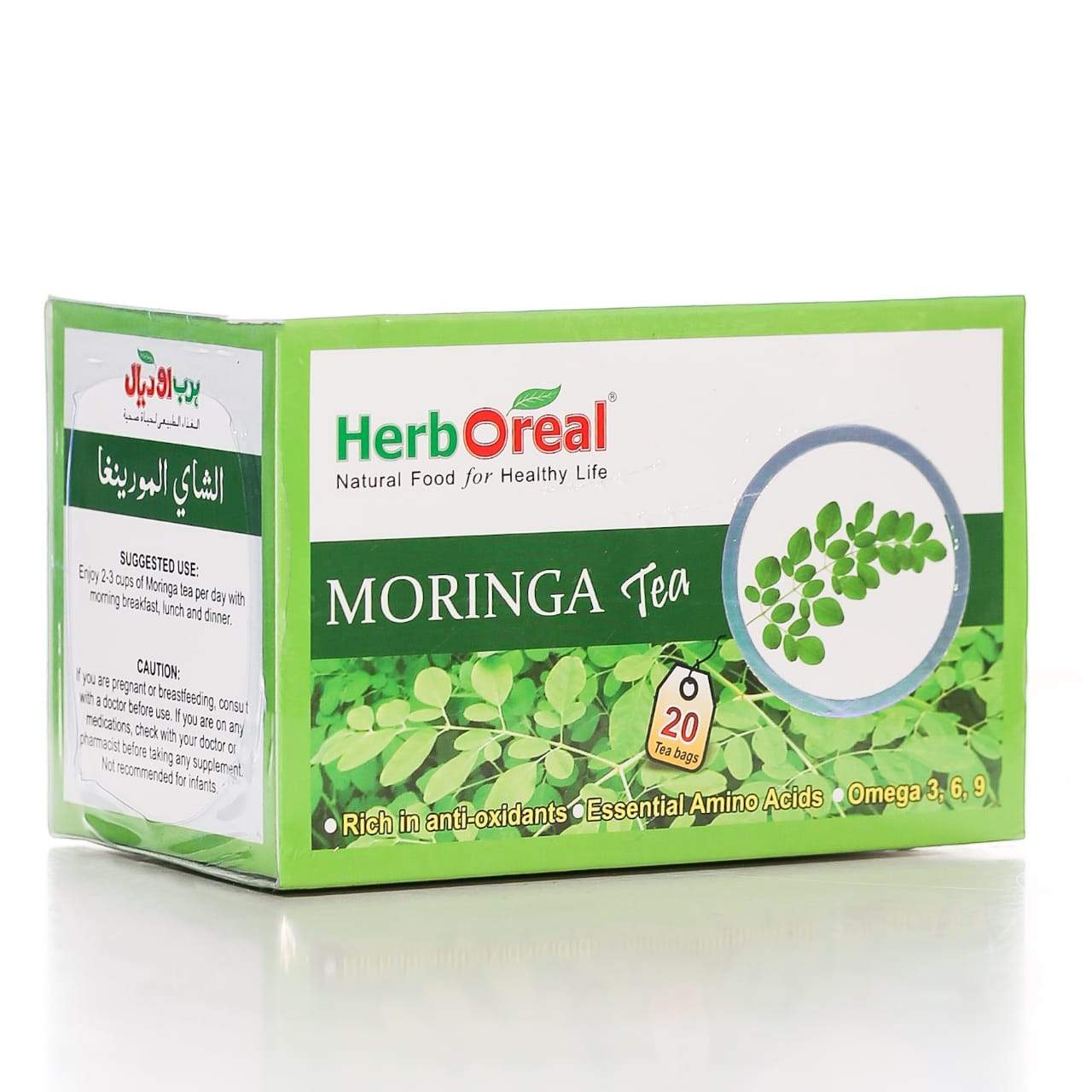 HERB OREAL MORINGA TEA BAGS 20 PCS