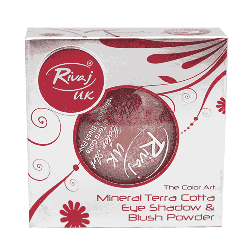 RIVAJ MINERAL TERRA COTTA EYE SHADOW BLUSH POWDER (Shade#4)