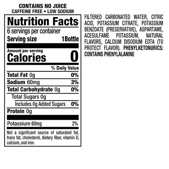 7UP Zero Sugar Lemon Lime Soda, .5 L bottles, 6 pack