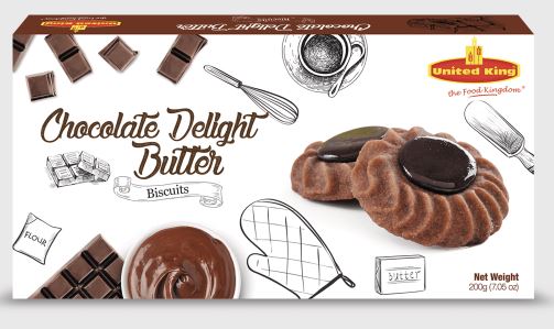 United King Chocolate Delight Butter Biscuits