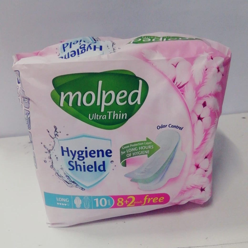 MOLPED ULTRA THIN SANITARY PAD LONG 10PCS