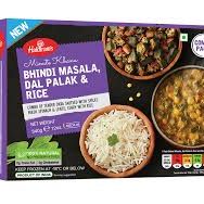 Haldiram's - Combo Meal Bhindi Masala Palak Dal & Rice 12oz