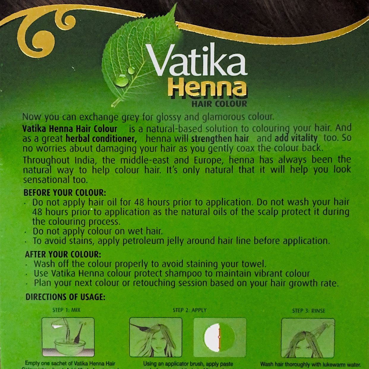 Vatika Henna Dark Brown