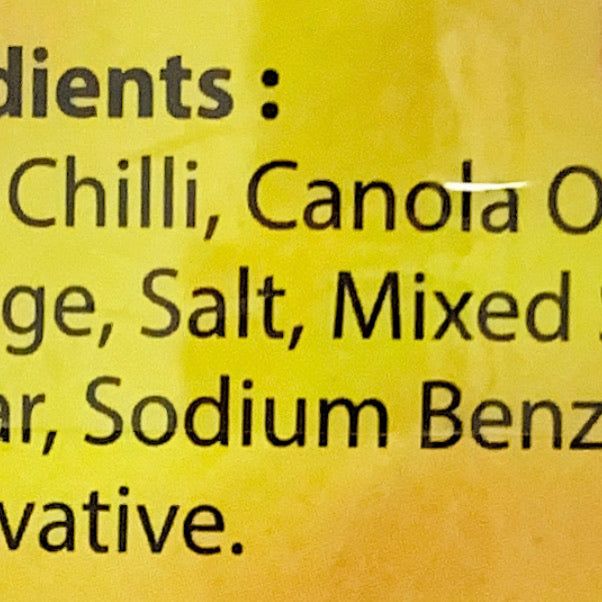 Chilli Pickle in Oil